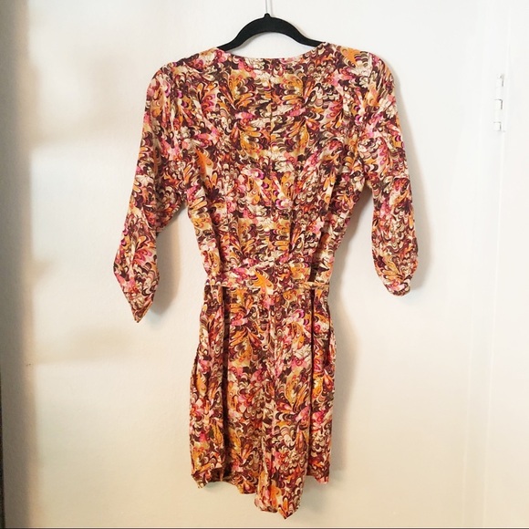 Haven Silk Pattern Print Romper - Picture 2 of 6